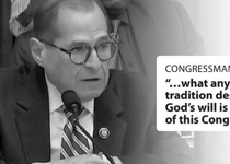 Who Said, 'God's will is no concern of this Congress?'